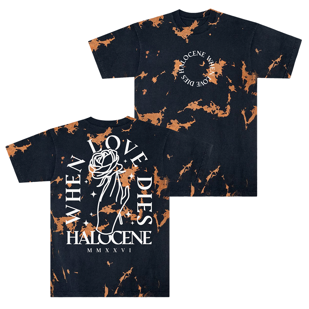 When Love Dies Rose Tie Dye Tee - Preorder