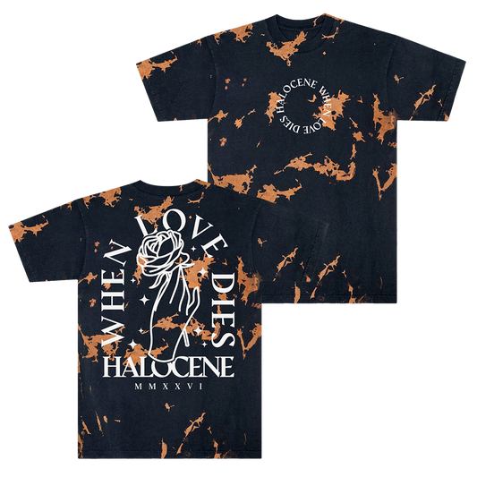 When Love Dies Rose Tie Dye Tee - Preorder