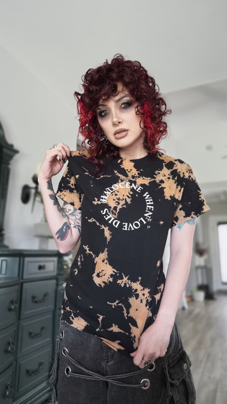 When Love Dies Rose Tie Dye Tee